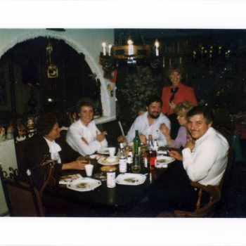 Helen Tracey, Marion Tracey, John Farrell, Trudy Hawks Farrell, Pat Hawks, Walter Tracey