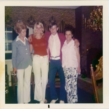 Pat Hawks, Marion Tracey, Georgie Hawks, Mary 'Aunt Sis' Vassilatos