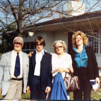 Edward Hanley, Robby Hawks, Grandma Mary Hanley, Pat Hawks